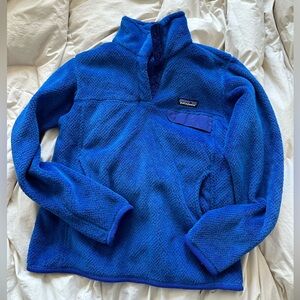Ladies Patagonia Re-Tool Synchilla Royal Blue Fleece Small